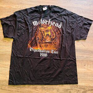 Motorhead Heavy Metal Lemmy Orgasmatron Tour Shirt 1986 Multiple Sizes